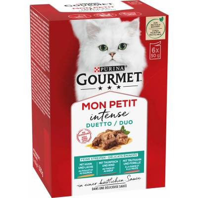 Miešané Gourmet Mon Petit 6 x losos kura 50 g