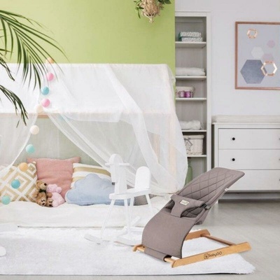 babyGO Skippy dětská houpačka Grey