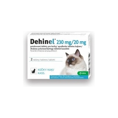 Dehinel pro kočky 230 mg / 20 mg 2 tbl – Hledejceny.cz