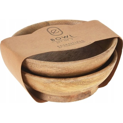 Home Styling Collection Miska dřevěná 2 ks 16 cm 400 ml