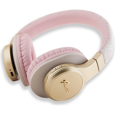 Guess Bluetooth on-ear headphones pink 4G Script