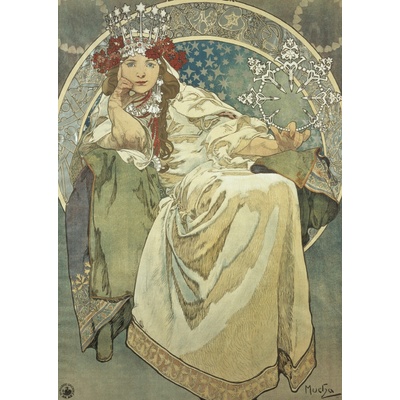 Pohled Alfons Mucha – Princess Hyacinth, krátký