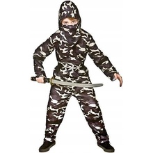 Wicked Costumes Kostým ninja maskáč khaki japonský bojovník vel. 128