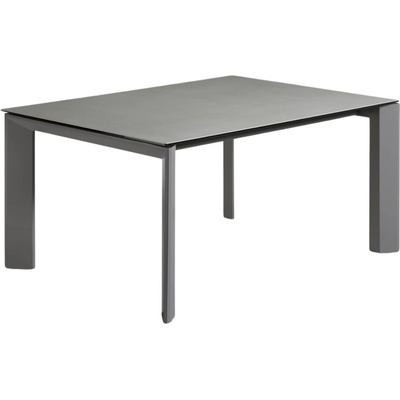 Kave Home Šedý rozkládací jídelní stůl Axis IV. 160/220 x 90 cm