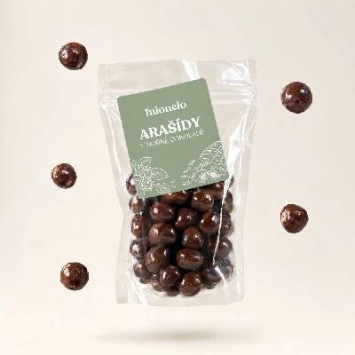 Les fruits du Paradis Arašídy v hořké čokoládě 500 g