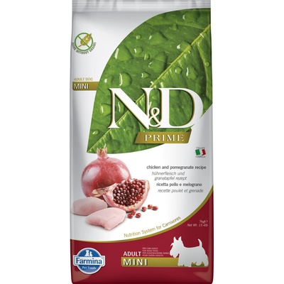 N&D Grain Free Adult Mini Chicken & Pomegranate 2 x 7 kg