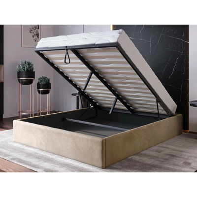 Ami Nábytek Box Line s úložným prostorem bez čela Hnědá Velvet