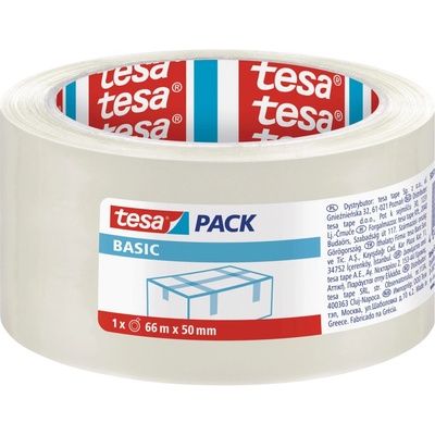 Tesa Basic balicí páska transparentní 50 mm x 66 m – Hledejceny.cz