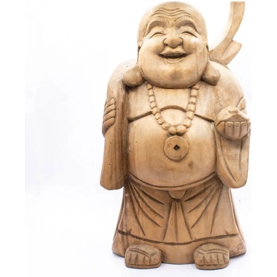 Milujeme Kameny Buddha - dřevěná socha Feng shui BUD21