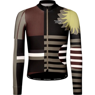 Pas Normal Studios Mechanism Long Sleeve Jersey AOP International Dark Olive
