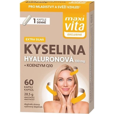 Vitar Maxi Vita Exclusive kys. Hyaluronová +koenzym Q10 60 kapslí