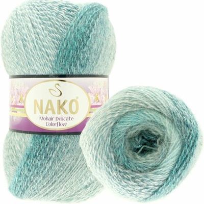 Nako Mohair Delicate Colorflow 28080 modrá
