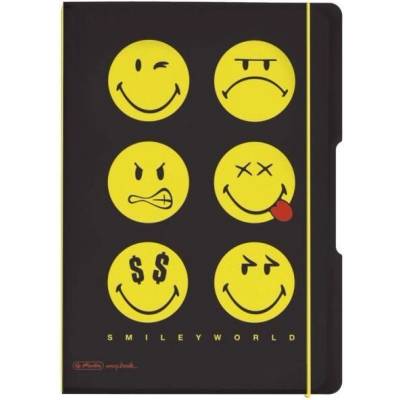 Herlitz Sešit Flex Smiley World Pásky A4 linkovaný čtverečkovaný PP