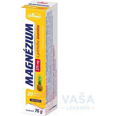 Vitar Magnézium 375 mg tbl eff 20 ks
