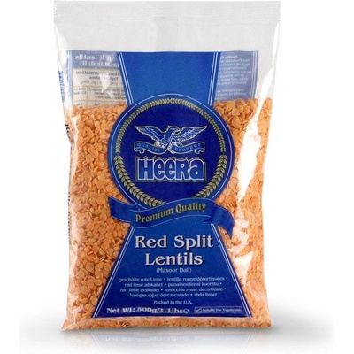 Heera Červená Čočka Red Split Lentils 2 kg
