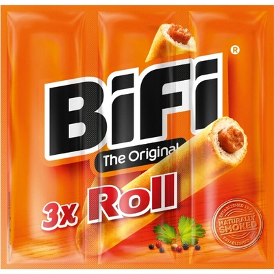 Bi-Fi Bifi Roll Original s měkkou chlebovou kůrkou 3 ks 135 g