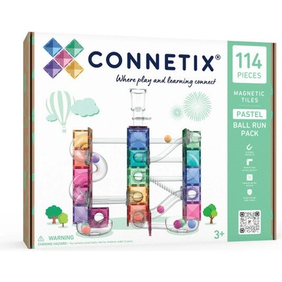 Connetix Pastel Ball Run Pack 114 dílků