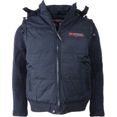 Geographical Norway vesta pánska CRUMBERRY MEN 056 odopínateľné rukávy tmavo modrá