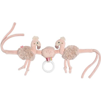 Baby Fehn reťaz na kočík plameniak pink