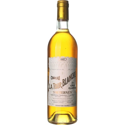Château La Tour Blanche Sauternes sladké bílé 1987 0,75 l (holá láhev)