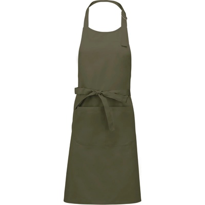 Kariban Zástěra Sommelier K890 s laclem COT20K89008199-light khaki