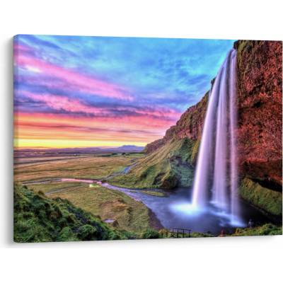 Obraz - Vodopád Seljalandsfoss, jednodielne 70x50 cm