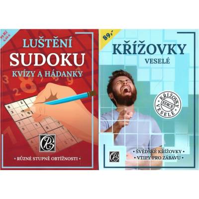 Nevyplněný Balíček Křížovky veselé + Sudoku kvízy a hádanky – Hledejceny.cz