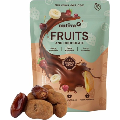 NUTIVA Datle v horkej čokoláde so škoricou 200g