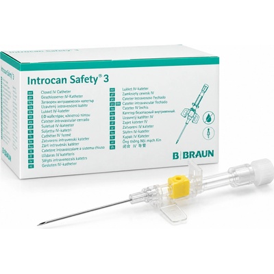 Introcan Safety 3 bezpečnostní i.v. kanyla 50 ks Velikost jehly 0,9x25 22g modrá – Hledejceny.cz