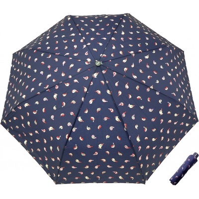 Doppler mini birds deštník dámský skládací manuální modrý