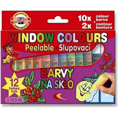 Koh-i-noor Barvy na sklo 10ml 12barev – Hledejceny.cz