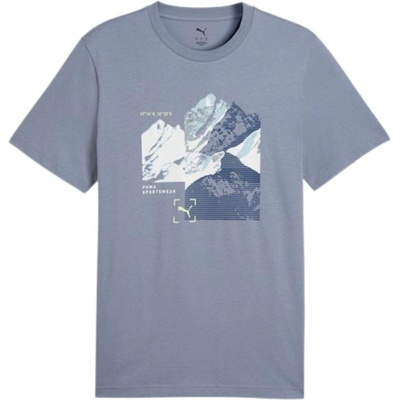 Puma Graphic Mountain Tee 69177965 gray sky – Hledejceny.cz