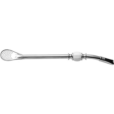 Mate Green Bombilla LAGRIMA bílá 22 cm stěteček a krabička