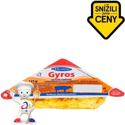 Moravia Gyros bílý sýr s kořením 125 g