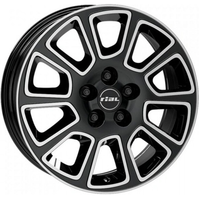 Rial Transporter 2 7x17 5x118 ET68 diamond black polished