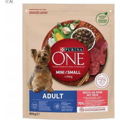 Purina One Mini Adult Beef Rice 0,8 kg