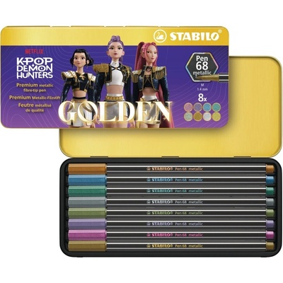 Stabilo Pen 68 metallic Huntrix 8 ks