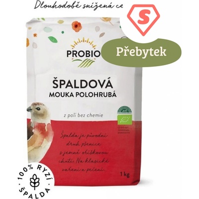 Probio Špaldová mouka bílá polohrubá bio 1 kg