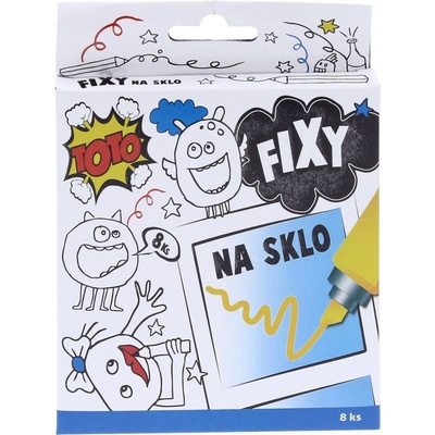 Fixy na sklo 8 barev – Hledejceny.cz