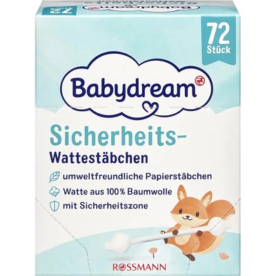 Babydream Bezpečnostní vatové tyčinky 72 ks – Hledejceny.cz