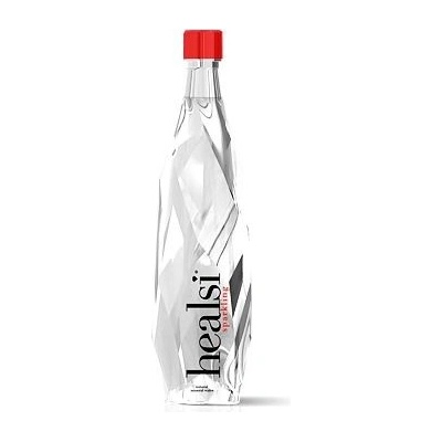 Healsi Sparkling Natural Mineral Water Red Glass 6 x 850 ml