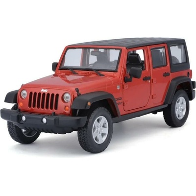 Maisto 2015 Jeep Wrangler Unlimited metal oranžová 1:24