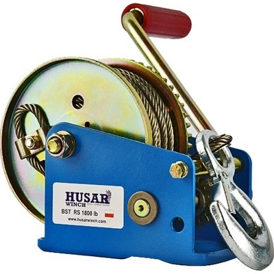 Ruční naviják 816kg ocelové lano 12m HUSARWINCH BST RS 1800