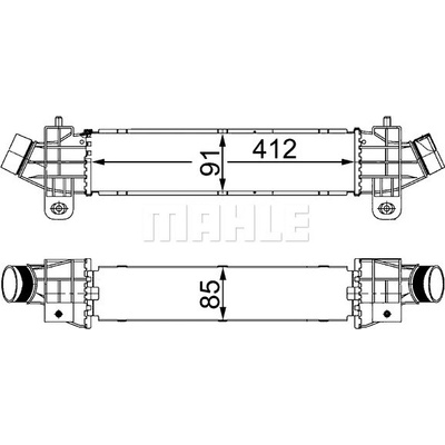 Chladič plniaceho vzduchu MAHLE ORIGINAL CI 25 000S (CI25000S)