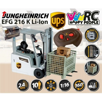 Happy People JUNGHEINRICH UPS RC VZV EFG 216 K GmbH & Co. KG RTR 1:16