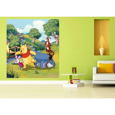 AG Design FTDNXL-5135 Dětská vliesová fototapeta Medvídek Pú rozměry 180 x 202 cm