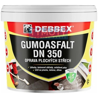 Debbex Gumoasfalt DN 350 (na vodní bázi) - 5 kg černá, kbelík