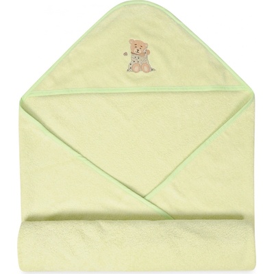 BabyMatex Froté osuška s kapucí MAXI 100x100 zelená