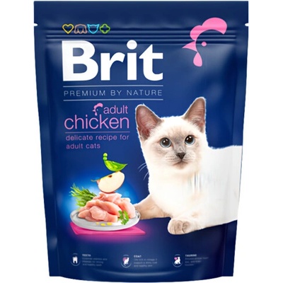 Brit Premium by Nature Granule pre dospelé mačky s kuracím mäsom