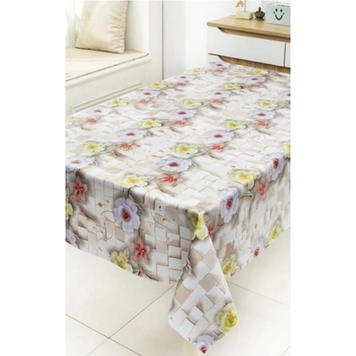 Obrus PVC MIS557, metráž, 20 m x 140 cm, ružové a žlté ruže, IMPOL TRADE